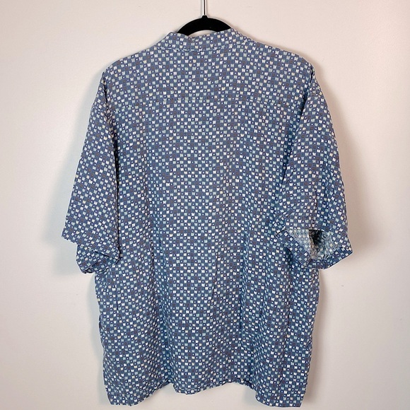 Vintage 100% Silk Burma Bibas button down short sleeve shirt - Picture 2 of 8